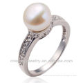 pearl finger ring sterling silver ring latest
